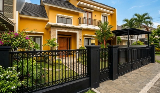 Pagar Hitam Doff? Ini Warna Cat Rumah yang Cocok