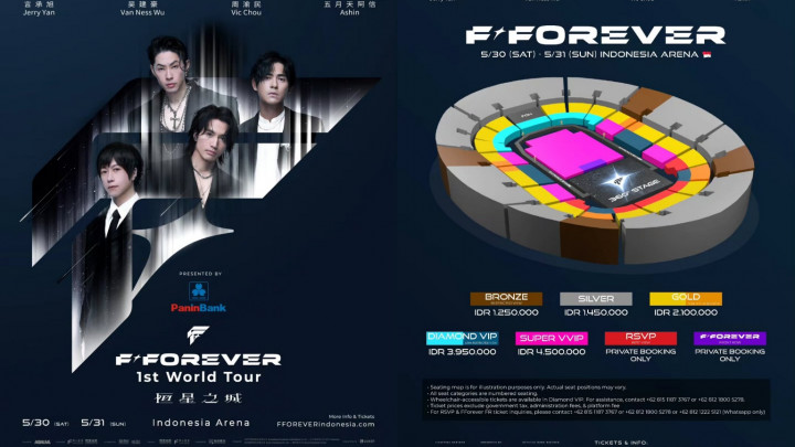 Konser F4 Jakarta 2026: Jadwal, Daftar Harga Tiket, dan Link Beli