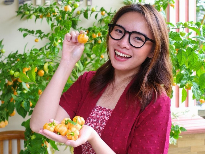 Nama YouTuber Mgdalenaf Diabadikan Jadi Cabai Super Pedas