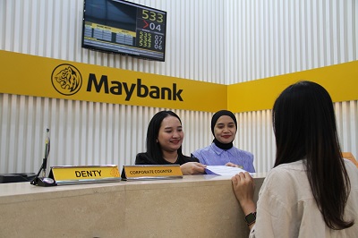 Foto kantor Maybank. Foto: Istimewa.