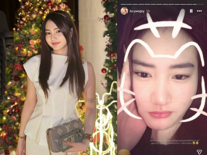 Lucy Wagey rasakan gempa di Manado (Foto: Instagram/lucywagey)