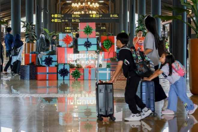 Kondisi cuaca buruk yang melanda kawasan bandara hingga mencapai kategori ekstrem. Dok. Injourney