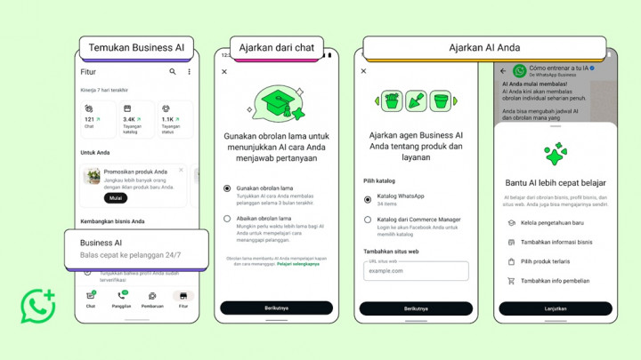 WhatsApp Rilis Business AI, UMKM Bisa Balas Chat Otomatis