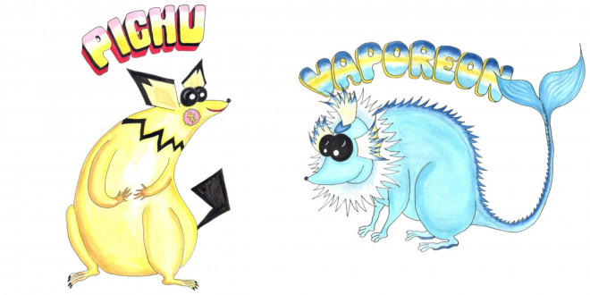 Hasil karya seorang ibu menggambar Pokemon dengan modal deskripsi Bulbapedia (Dok. Instagram Proyek @pok.emum)