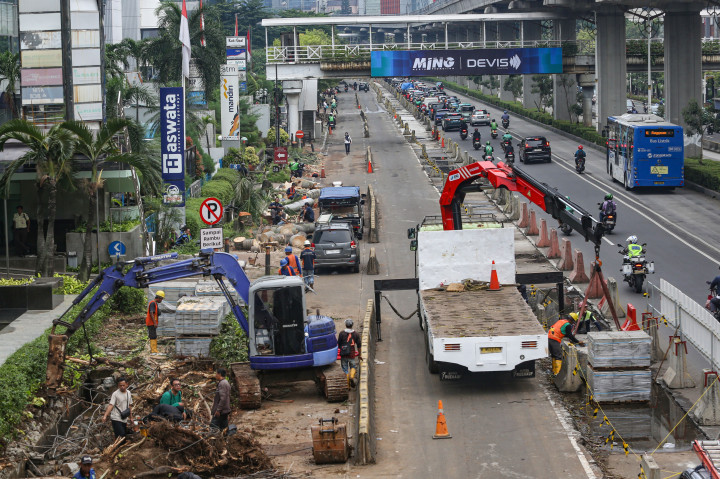 ​Potret Pembenahan Kawasan Rasuna Said Usai Pembongkaran Tiang Monorel