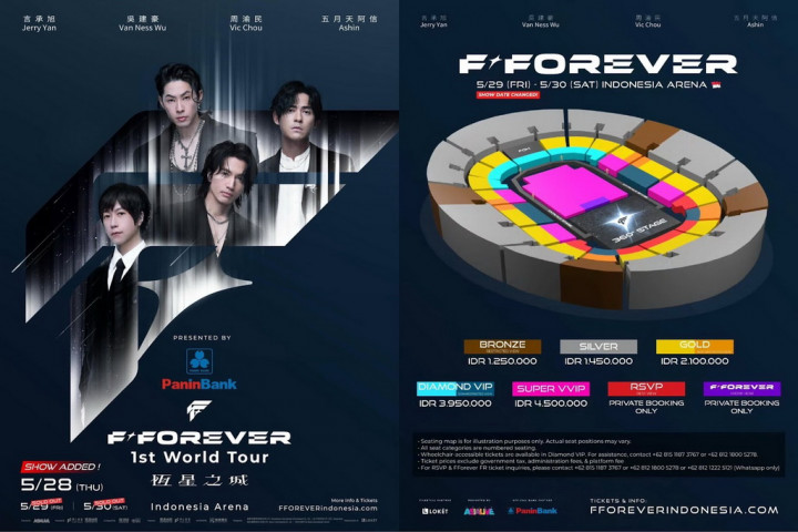 Konser FFOREVER di Jakarta Jadi Tiga Hari, Siap-Siap War Tiket Lagi Besok