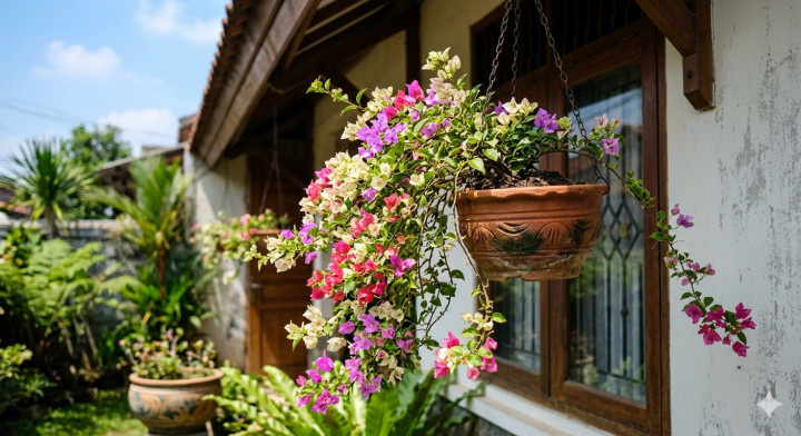 5 Tanaman Rambat Gantung, Bikin Rumah Lebih Adem