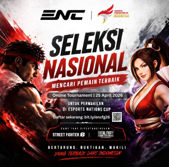 Seleknas Esports Nation Cup 2026 Resmi Dibuka! PB ESI Cari Talenta Street Fighter 6 dan Fatal Fury Terbaik di indonesia