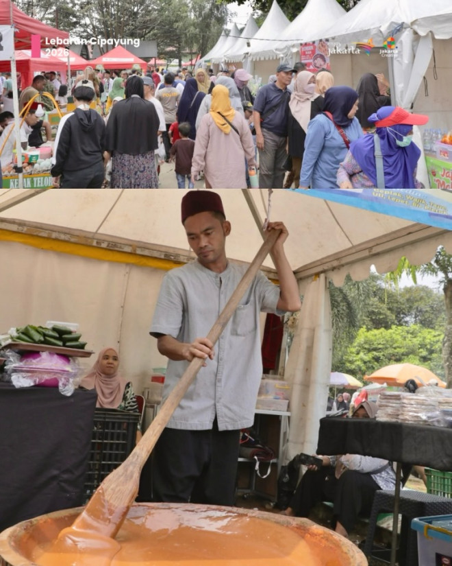  Penjualan tertinggi di Lebaran Betawi Cipayung berasal dari sektor kuliner.  (Foto: Dok. Instagram Sudin Parekraf Jakarta Timur/@parekraf_jaktim)