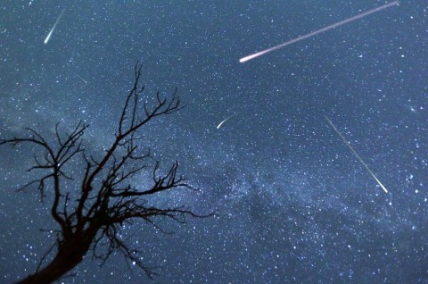 Ilustrasi hujan meteor. Foto: Medcom