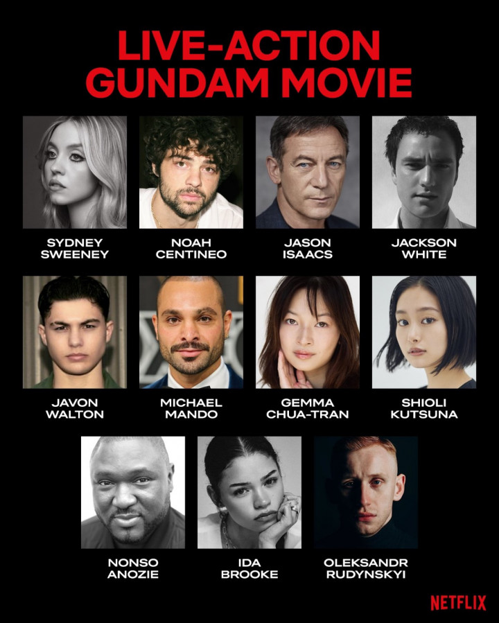 Daftar Pemain Film Live Action Gundam, Dibintangi Sydney Sweeney