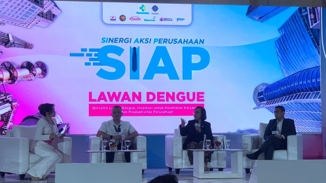 Talkshow Bersama Lawan Dengue, Investasi untuk Kesehatan Karyawan dan Produktivitas Perusahaan di The Ritz Carlton Mega Kuningan Jakarta, Kamis (23/04/26). Dok. Ist