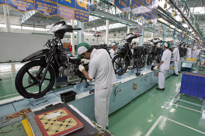 Pabrik motor Honda. MI/M Irfan