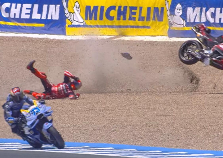 Kronologi Marc Marquez Terjatuh di Sirkuit Jerez