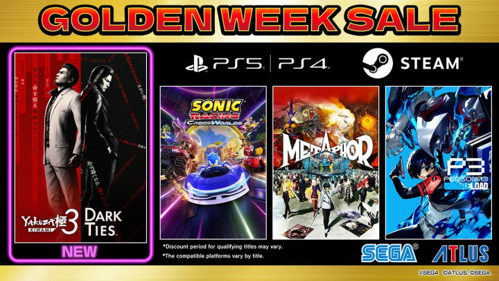 Sega Gelar Golden Week Sale 2026, Diskon Game hingga 50%