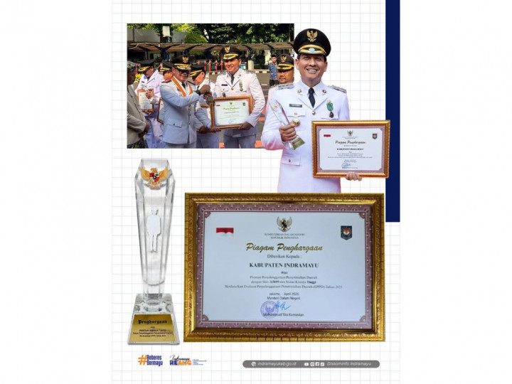 Lucky Hakim Raih Penghargaan Bupati Terbaik Nasional, Indramayu Masuk 5 Besar