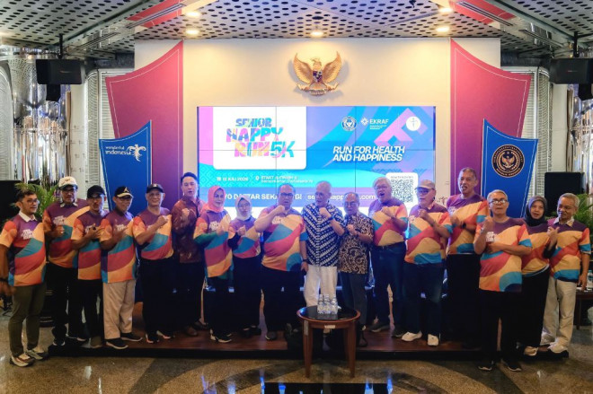 Senior Happy Run 5K 2026 terbuka bagi masyarakat berusia 50 tahun ke atas. (Foto: Dok. Birkom Kemenpar)