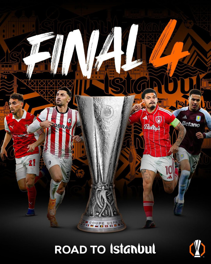 Braga dan Forest Menang Tipis di Babak Semifinal Leg Pertama Liga Europa