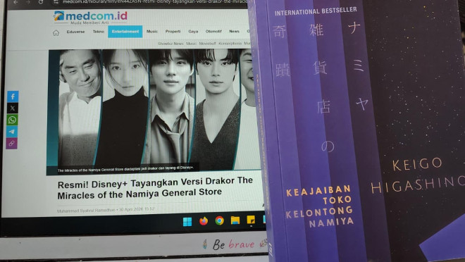 Novel Keajaiban Toko Kelontong Namiya (Foto: Medcom.id/Syahrul Ramadhan)