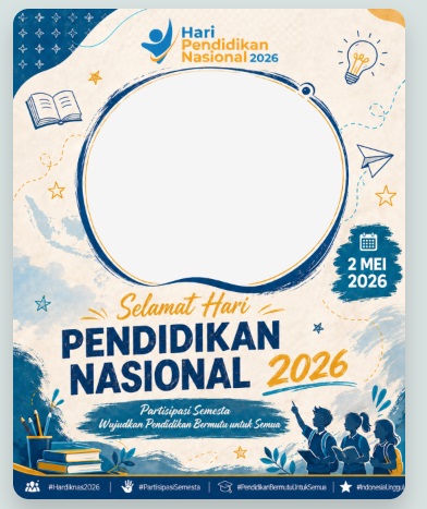 Contoh Twibbon Hardiknas 2026. DOK
