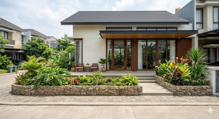 5 Desain Rumah Tanpa Pagar yang Estetis dan Tetap Aman