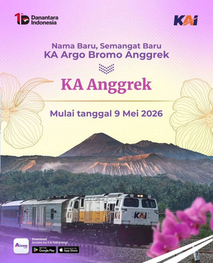 Makna Filosofis di Balik Nama KA Anggrek Pengganti KA Argo Bromo