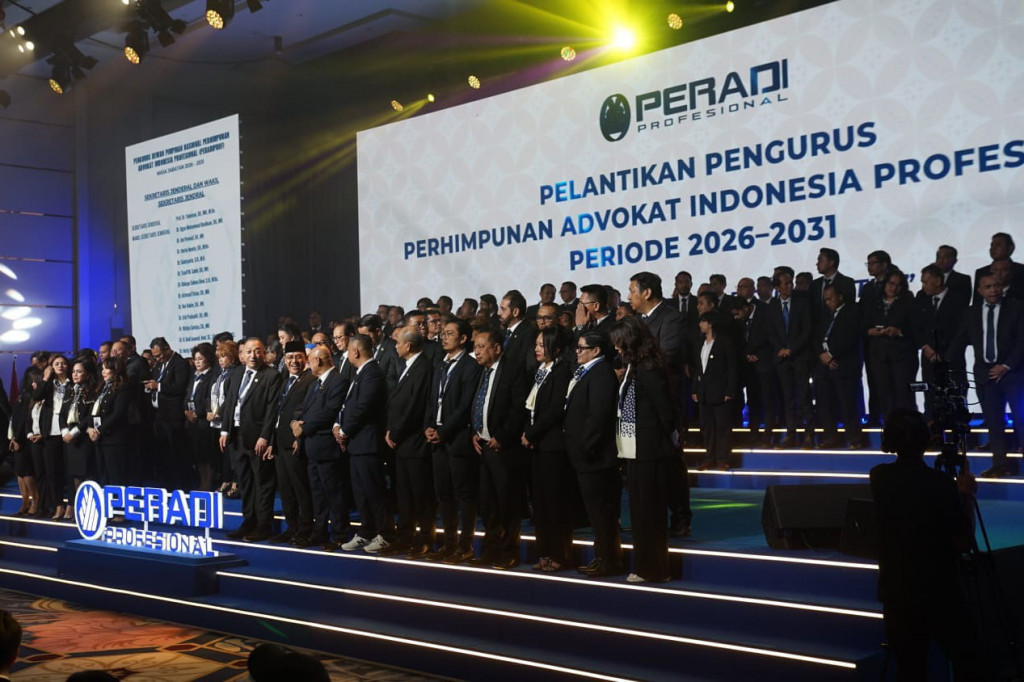Deretan Elite Penegak Hukum dan Pejabat Hadir di Pelantikan PERADI Profesional