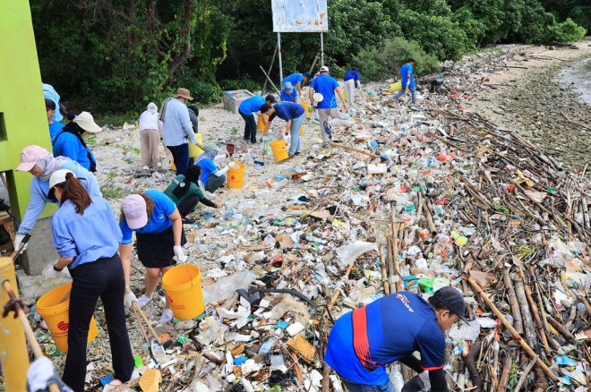 AFI cegah pemanasan global dengan cara bersih-bersih pantai. AFI