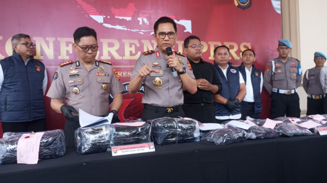 Polda Jambi berhasil gagalkan penyelundupan narkoba dari Pekanbaru menuju Sumsel. ist