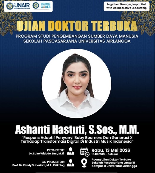 Salut! Ashanty Ujian Doktor Terbuka di Unair Besok, Teliti Penyanyi Baby Boomers-Gen X Hadapi Era Digital