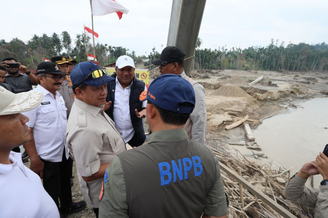Progres perbaikan infrastruktur di tiga daerah terdampak bencana hidrometeorologi.