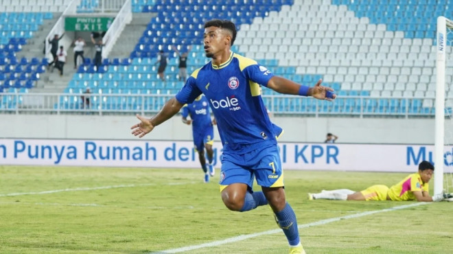 Penyerang Arema, Gabriel Silva (dok. Super League)