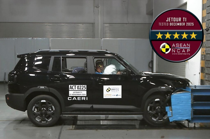 Lakoni Uji Tabrak, Jetour T1 Raih Bintang 5 ASEAN NCAP