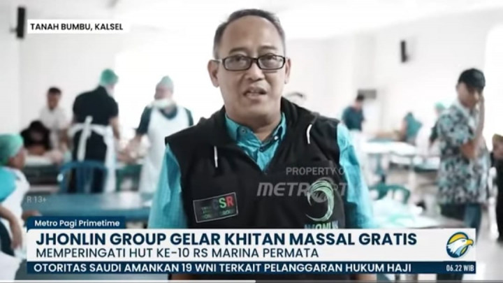 RS Marina Permata dan Jhonlin Group Gelar Khitan Massal Gratis, 50 Anak Ikut Program Sosial