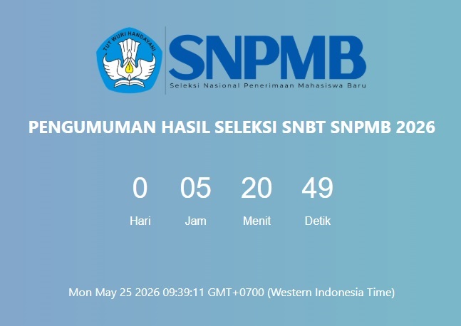 Hasil UTBK-SNBT 2026 Diumumkan Hari Ini Pukul 15.00 WIB, Ini