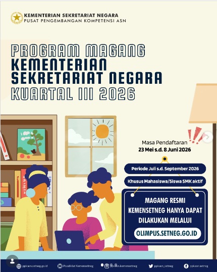 Kemensetneg Buka Lowongan Magang 2026, Siswa SMK hingga Mahasiswa Bisa Daftar!
