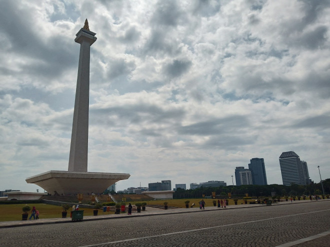 Kawasan Monas, Jakarta Pusat. Foto: Medcom/Marselina Tabita
