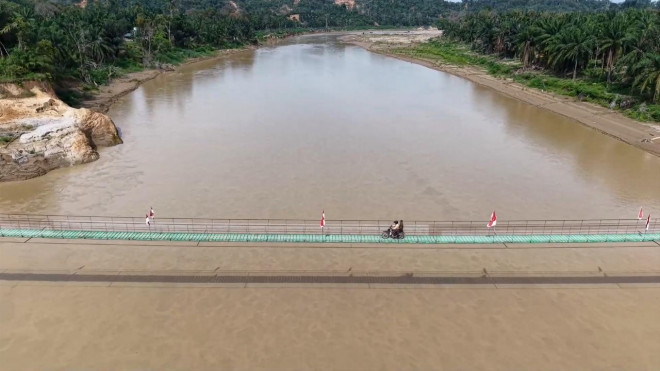 ​Jembatan Gantung Garuda Aceh Tamiang (Foto: Dok. Kemendagri)