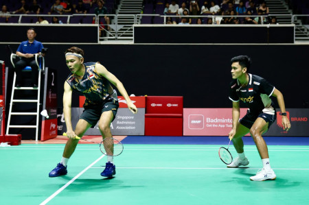 Singapore Open 2026: Fajar/Fikri Susah Payah Tembus Babak Kedua