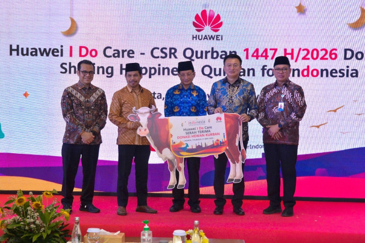 Huawei Indonesia Gelar CSR Qurban 2026, Ada 15 Ekor Sapi dan 60 Ekor Kambing