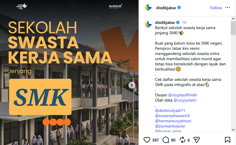 Daftar 19 SMK Swasta Mitra SPMB Jabar 2026, Siap Tampung Siswa Tak Lolos Sekolah Negeri