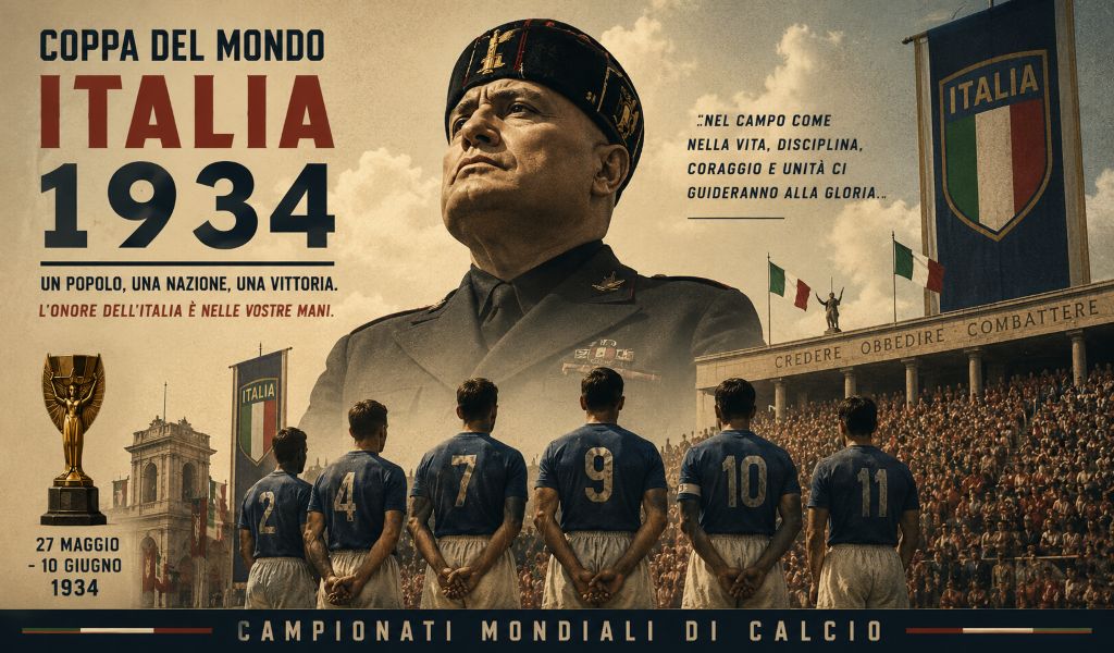 Sejarah Piala Dunia 1934: Ketika Benito Mussolini 'Mengatur' Italia untuk Jadi Juara