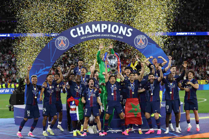 Fakta Menarik Final Liga Champions: PSG Juara, Arsenal Catat Penguasaan Bola Terendah