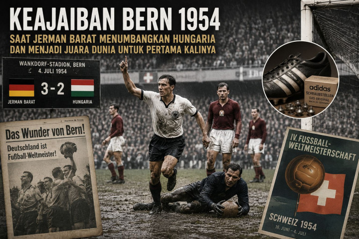 Sejarah Piala Dunia 1954: Keajaiban Bern! Jerman Barat dan Adidas Tumbangkan Tim Tak Terkalahkan Hungaria