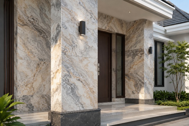 Inspirasi Warna Batu Alam untuk Teras Rumah agar Tampak Estetik