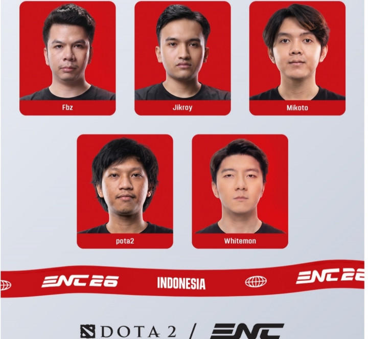 ​Ada Mikoto dan Whitemon, Ini Roster Timnas Dota 2 Indonesia untuk ENC 2026