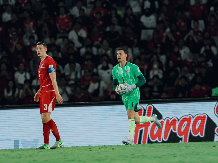 Emil Audero Lakukan Save Berkelas saat Indonesia Hadapi Oman