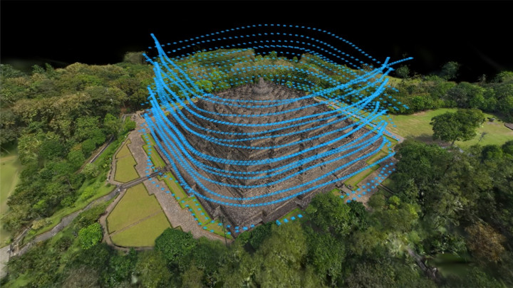 Teknologi Drone Abadikan Keagungan Borobudur dalam Rekonstruksi 3D