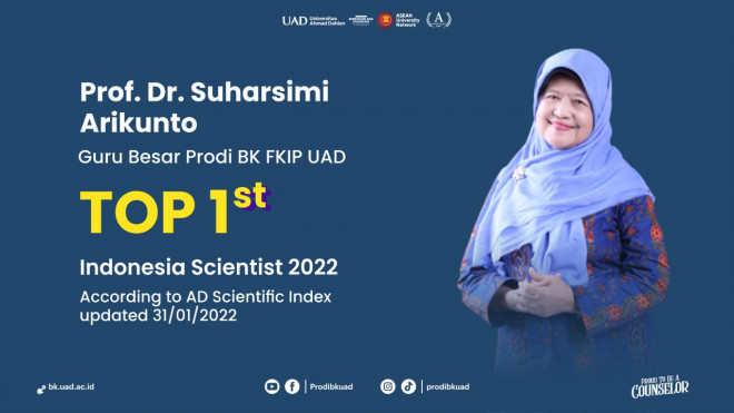 Prof. Dr. Suharsimi Arikunto. Foto:  bk.uad.ac.id