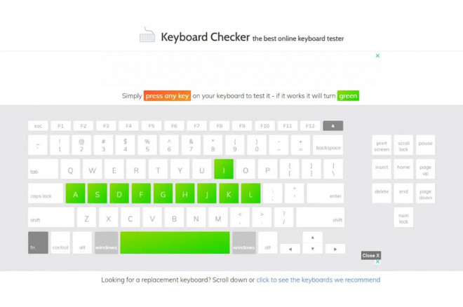 Ini cara cek keyboard laptop secara online dengan mudah menggunakan Key-Test, Keyboard Checker, dan Ratatype Keyboard Test tanpa perlu instal aplikasi tambahan.